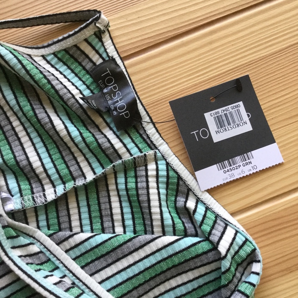LAST ONE Topshop striped crop top - Picture 3 of 6